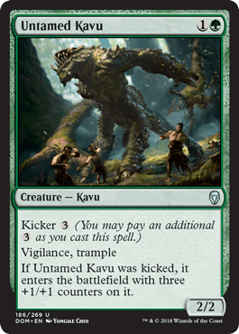 Untamed Kavu (Dominaria) Near Mint - Nick Nack's Full Frontal Attack