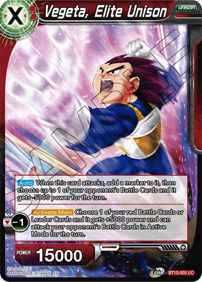 Vegeta, Elite Unison (Rise of the Unison Warrior) Near Mint