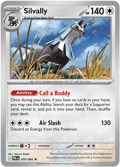 Silvally - 070 (ME05: Pitch Black) Near Mint Holofoil - Nick Nack's Full Frontal Attack