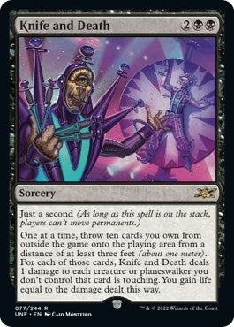 Knife and Death (Unfinity) Near Mint - Nick Nack's Full Frontal Attack