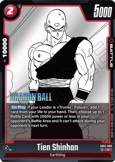 Tien Shinhan (Manga Booster 02) Near Mint Holofoil - Nick Nack's Full Frontal Attack