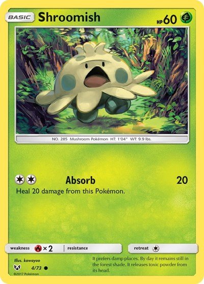 Shroomish (Shining Legends) Near Mint - Nick Nack's Full Frontal Attack