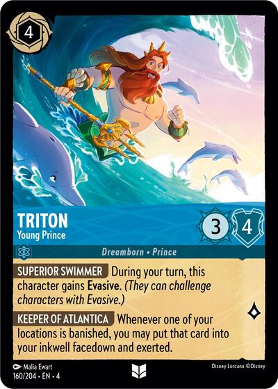 Triton - Young Prince (Ursula's Return) Near Mint - Nick Nack's Full Frontal Attack