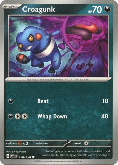 Croagunk (Scarlet and Violet: Base Set) Near Mint - Nick Nack's Full Frontal Attack