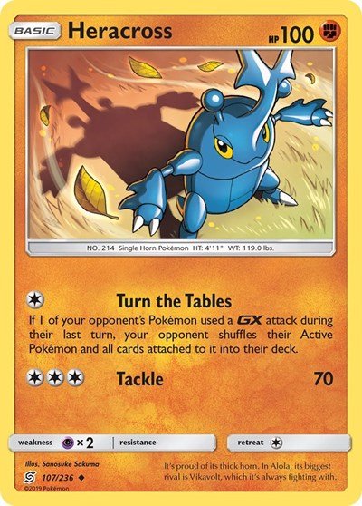 Heracross (SM - Unified Minds) Near Mint - Nick Nack's Full Frontal Attack