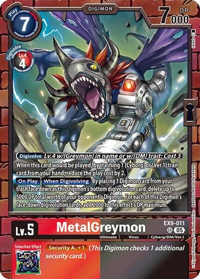 MetalGreymon (Versus Monsters) Near Mint Foil