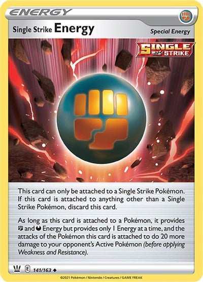 Single Strike Energy (SWSH05: Battle Styles) Near Mint - Nick Nack's Full Frontal Attack