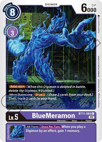 BlueMeramon (Dimensional Phase) Near Mint - Nick Nack's Full Frontal Attack