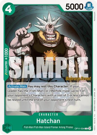 Hatchan (A Fist of Divine Speed Release Event Cards) Near Mint - Nick Nack's Full Frontal Attack