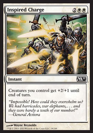 Inspired Charge (Magic 2011 Core Set) Near Mint - Nick Nack's Full Frontal Attack