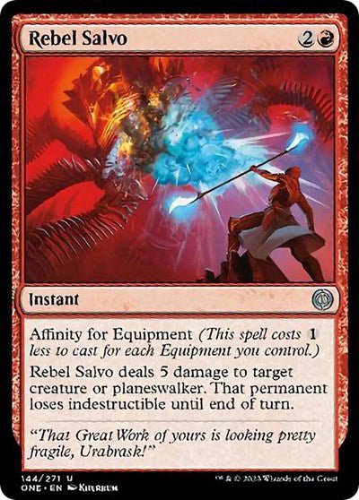 Rebel Salvo (Phyrexia: All Will Be One) Near Mint - Nick Nack's Full Frontal Attack