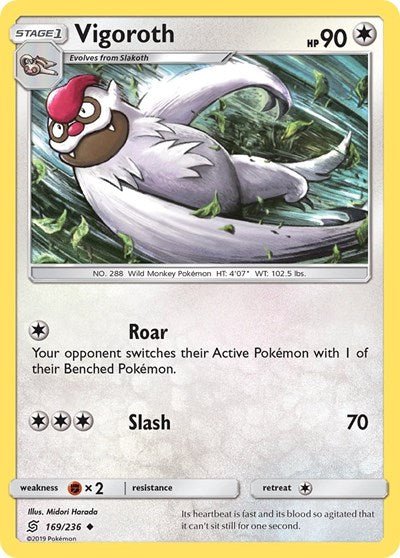 Vigoroth (SM - Unified Minds) Near Mint - Nick Nack's Full Frontal Attack