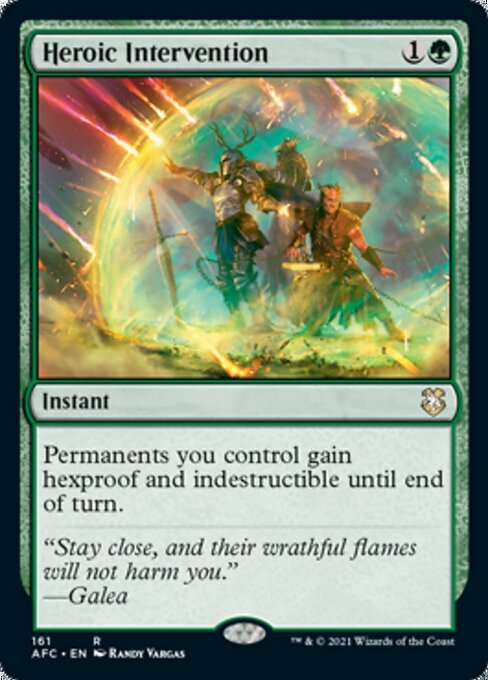 Heroic Intervention (Commander 2021 Forgotten Realms) Near Mint - Nick Nack's Full Frontal Attack