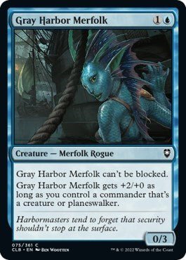 Gray Harbor Merfolk (Commander Legends: Battle for Baldur's Gate) Near Mint - Nick Nack's Full Frontal Attack