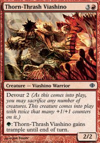 Thorn-Thrash Viashino (Shards of Alara) Light Play - Nick Nack's Full Frontal Attack