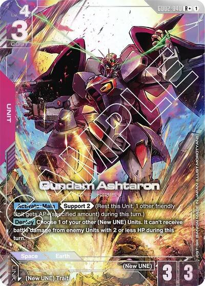 Gundam Ashtaron (R+) (Dual Impact) Near Mint Holofoil