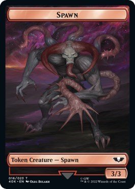 Spawn / Plaguebearer of Nurgle Double-sided Token (Universes Beyond: Warhammer 40K) Near Mint - Nick Nack's Full Frontal Attack