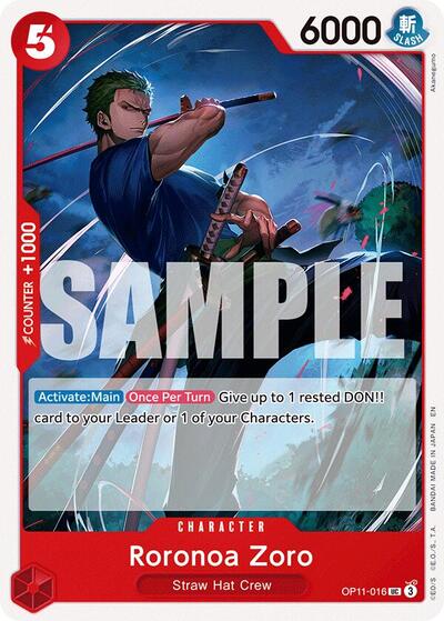 Roronoa Zoro (A Fist of Divine Speed) Near Mint