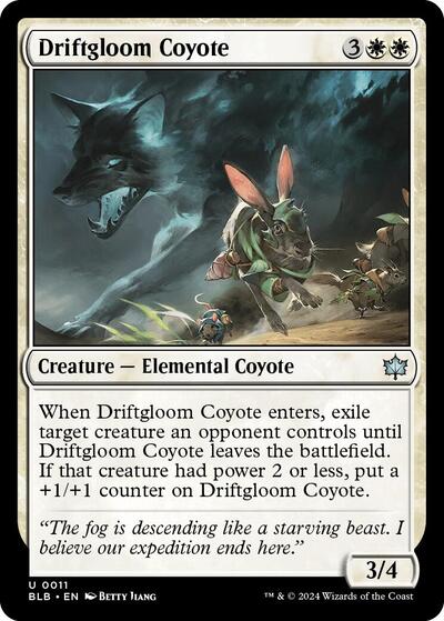 Driftgloom Coyote (Bloomburrow) Near Mint