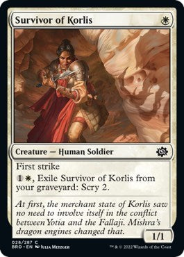 Survivor of Korlis (The Brothers' War) Near Mint Foil - Nick Nack's Full Frontal Attack