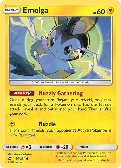 Emolga (SM - Team Up) Near Mint - Nick Nack's Full Frontal Attack