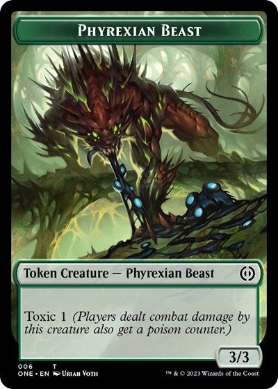 Phyrexian Beast Token (Phyrexia: All Will Be One) Near Mint - Nick Nack's Full Frontal Attack