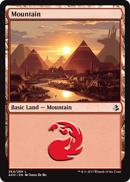 Mountain (264) (Amonkhet) Near Mint - Nick Nack's Full Frontal Attack