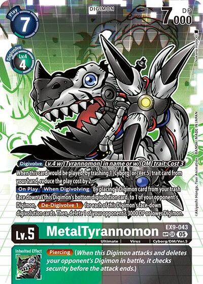 MetalTyrannomon (SP) (Versus Monsters) Near Mint Foil