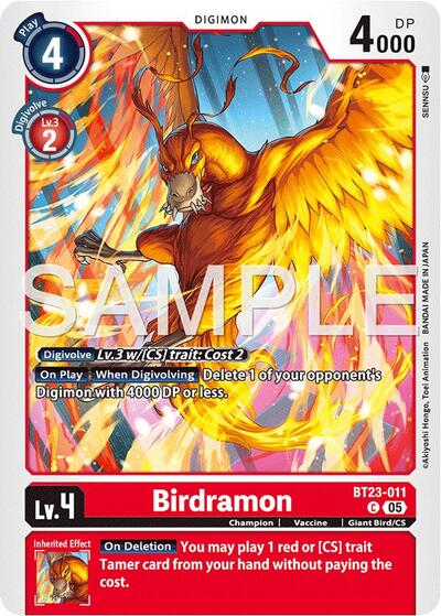 Birdramon (Hackers' Slumber) Near Mint - Nick Nack's Full Frontal Attack