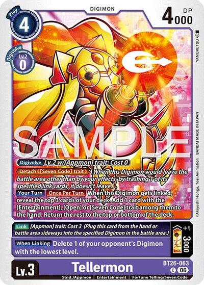 Tellermon (Timeless Bonds) Near Mint