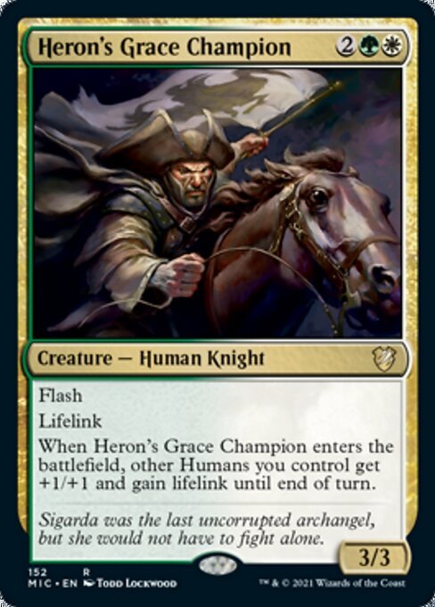 Heron's Grace Champion (Commander 2021 Midnight Hunt) Near Mint - Nick Nack's Full Frontal Attack