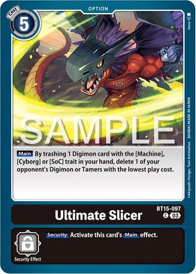 Ultimate Slicer (Exceed Apocalypse) Near Mint - Nick Nack's Full Frontal Attack