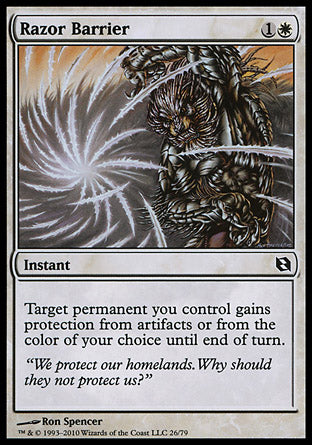 Razor Barrier (Duel Decks: Elspeth vs Tezzeret) Near Mint