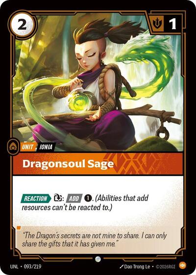 Dragonsoul Sage (Unleashed) Near Mint