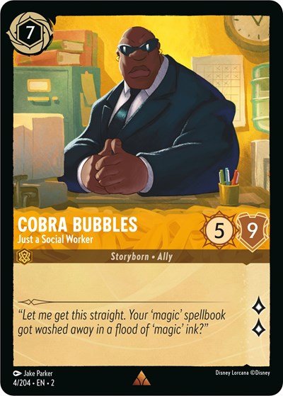 Cobra Bubbles - Just a Social Worker (Rise of the Floodborn) Near Mint - Nick Nack's Full Frontal Attack
