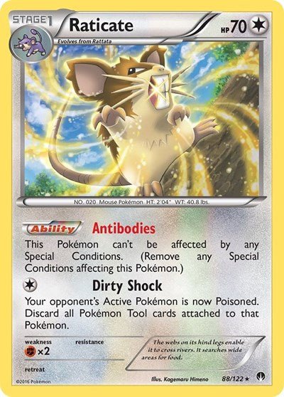 Raticate (XY - BREAKpoint) Near Mint - Nick Nack's Full Frontal Attack