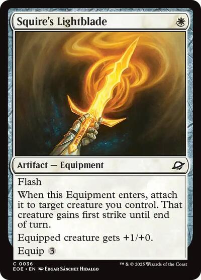 Squire's Lightblade (Edge of Eternities) Near Mint - Nick Nack's Full Frontal Attack