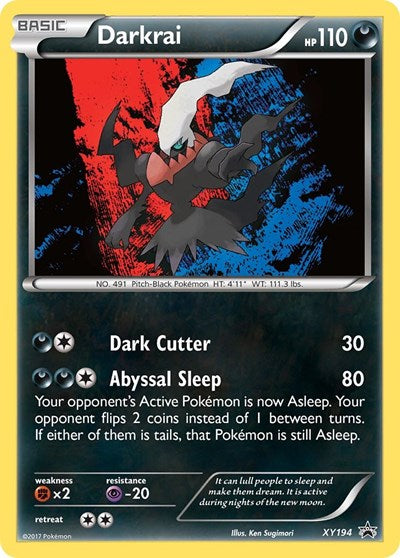Darkrai - XY194 (XY Promos) Damaged / Poor Holofoil
