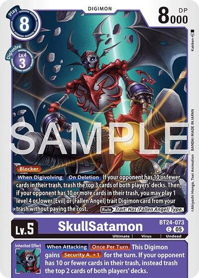 SkullSatamon (Time Stranger) Near Mint - Nick Nack's Full Frontal Attack