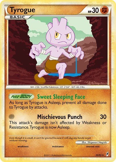 Tyrogue (Call of Legends) Damaged / Poor - Nick Nack's Full Frontal Attack