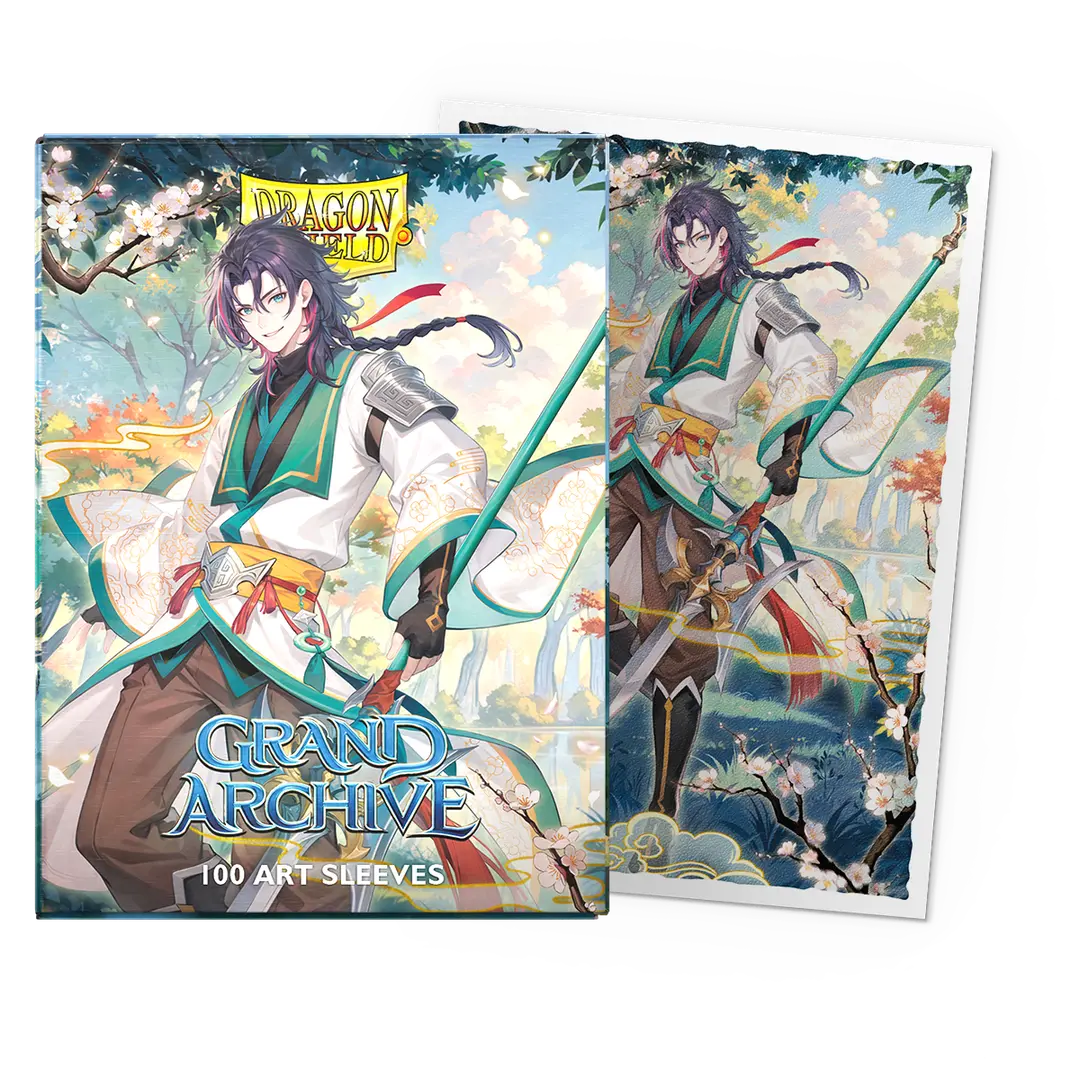 Grand Archive - Jin, Fate Defiant - Matte Art Sleeves - Standard Size - Nick Nack's Full Frontal Attack