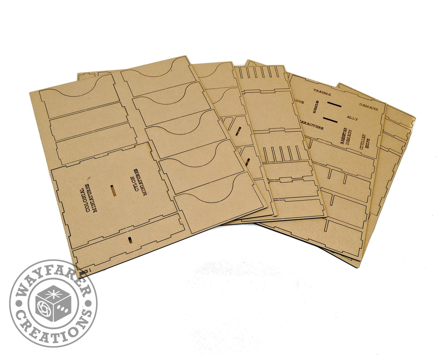 Battlestar Galactica Board Game Organizer Insert - Nick Nack's Full Frontal Attack