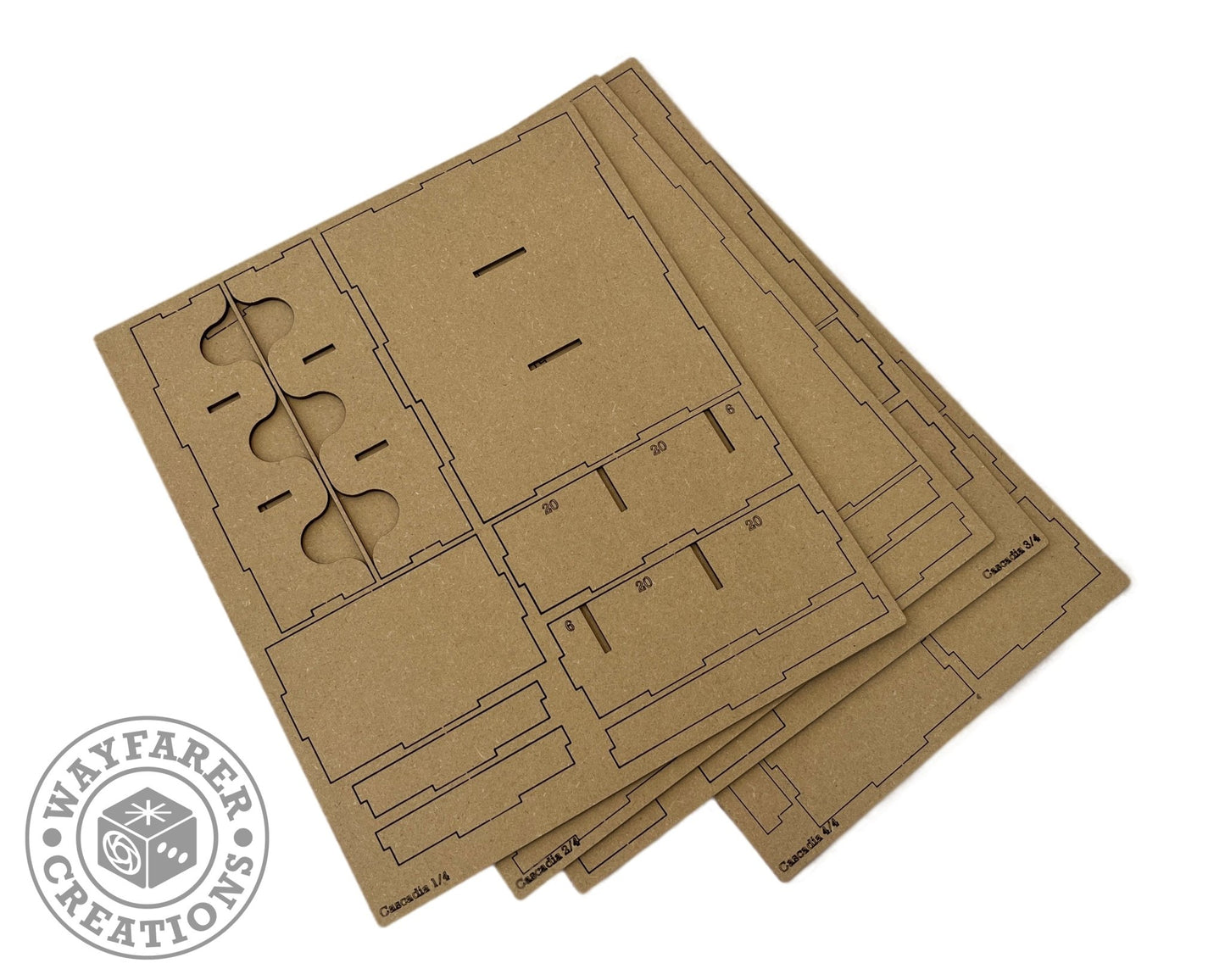 Cascadia Board Game Organizer Insert - Nick Nack's Full Frontal Attack