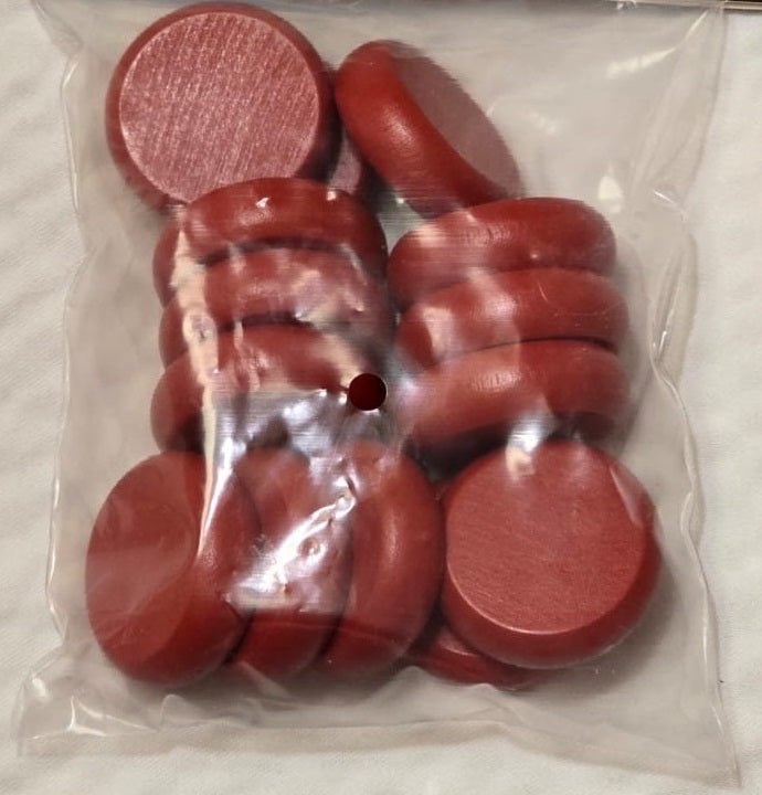 ELITE 14 Count Crokinole Discs (Choose from 10 colors) + Scoring Peg - Nick Nack's Full Frontal Attack