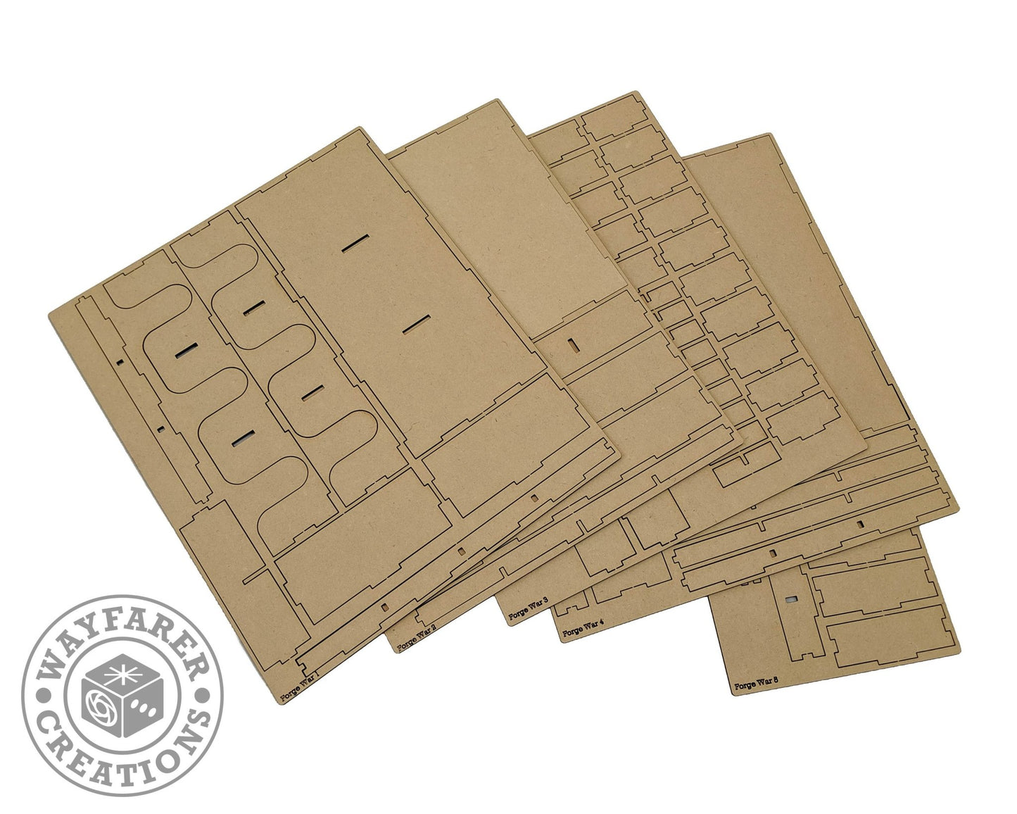 Forge War Board Game Organizer Insert - Nick Nack's Full Frontal Attack