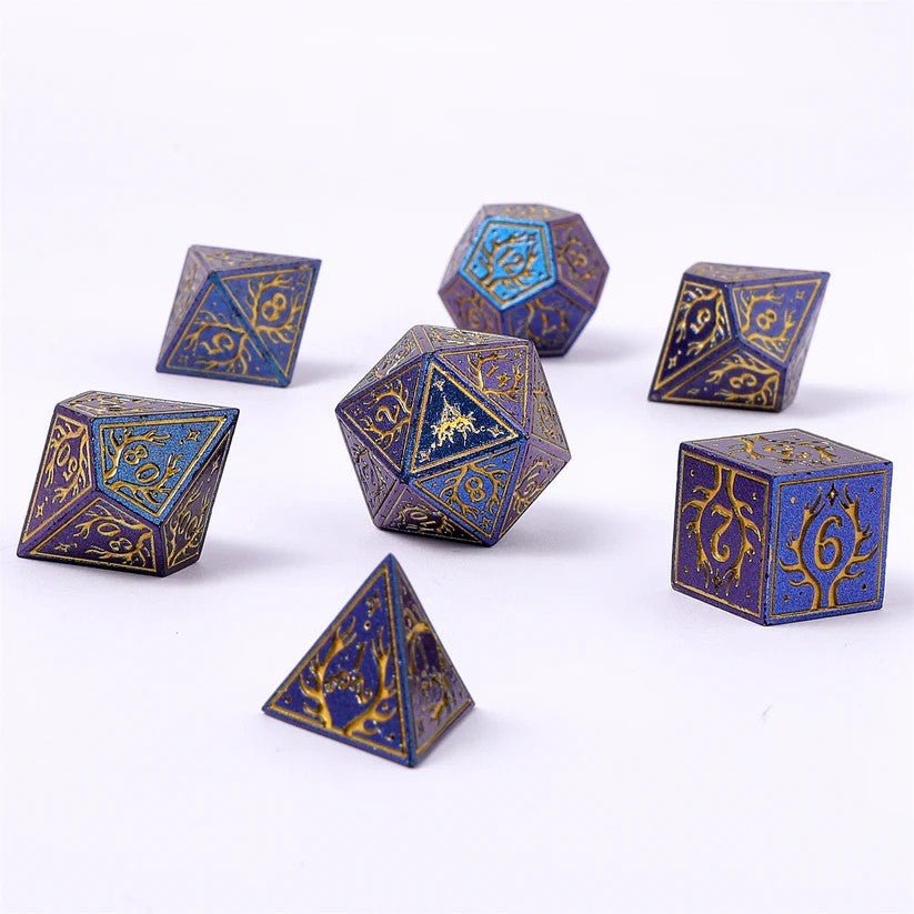 7-Set Druid: Glitter Blue with Gold - Nick Nack's Full Frontal Attack