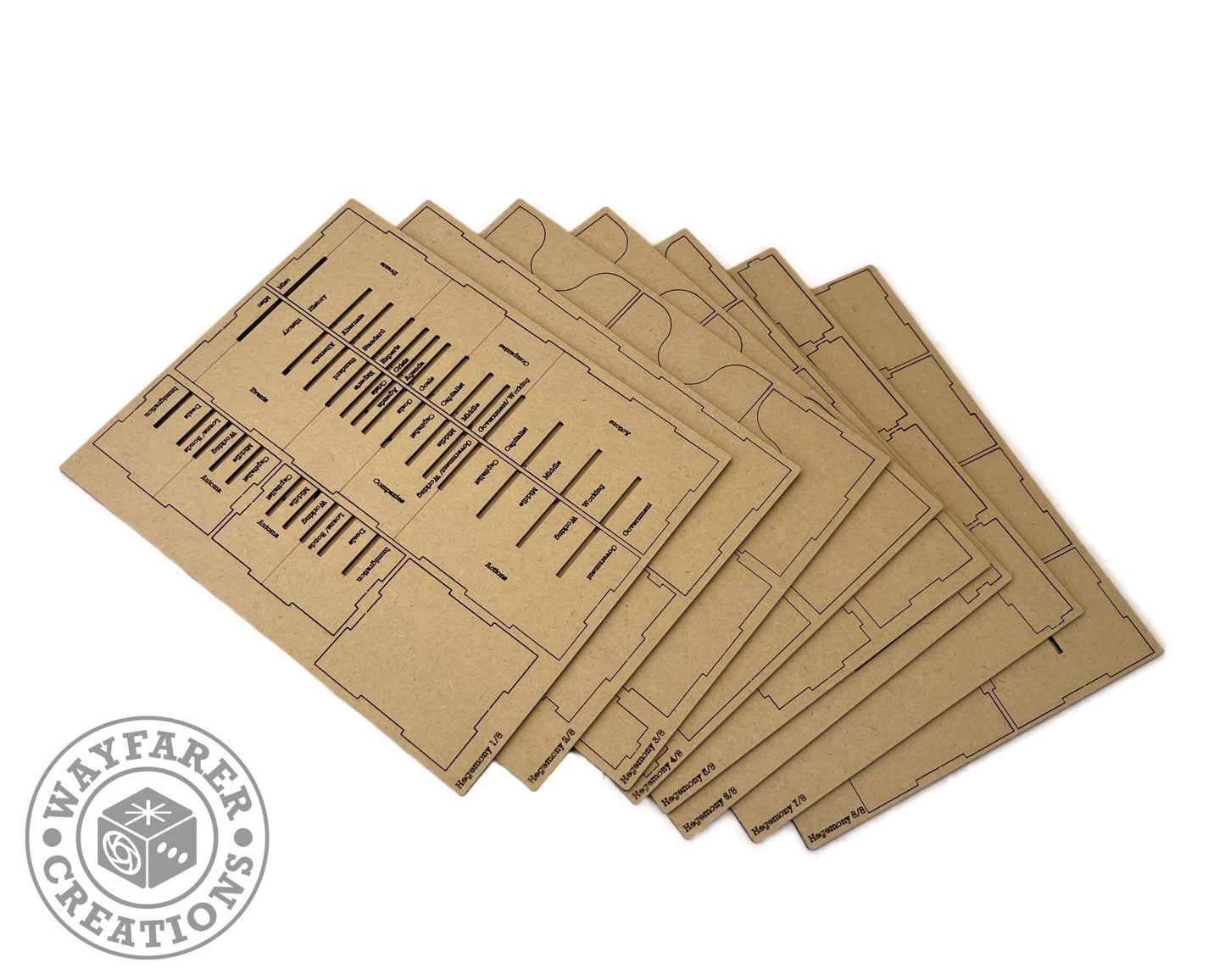 Hegemony Board Game Organizer Insert - Nick Nack's Full Frontal Attack