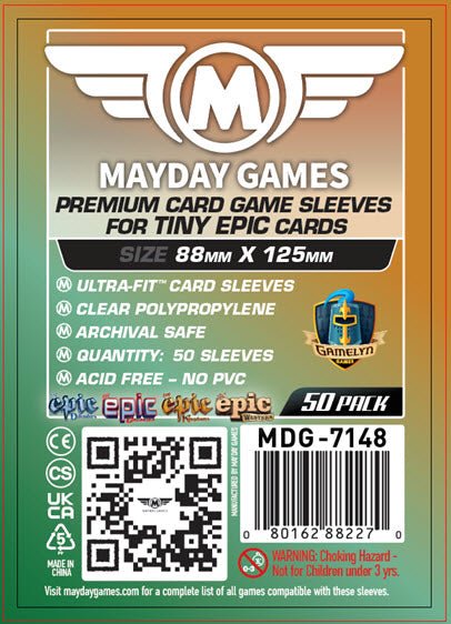 "Tiny Epic Kingdoms" Compatible Card Sleeves (88x125mm) - Nick Nack's Full Frontal Attack