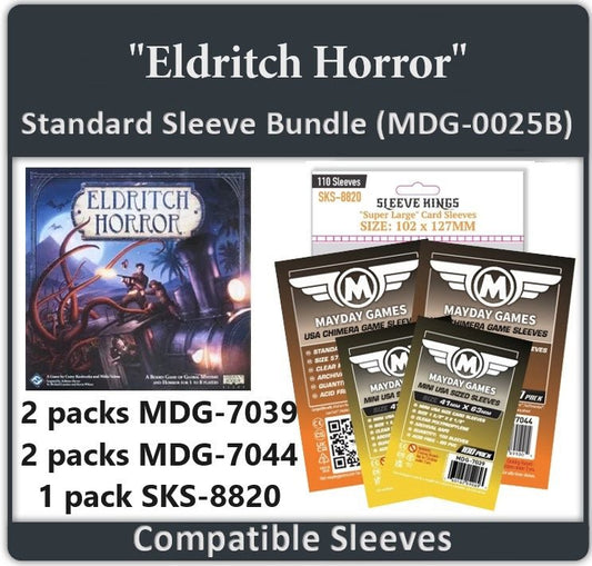 "Eldritch Horror" Compatible Card Sleeve Bundle - Nick Nack's Full Frontal Attack