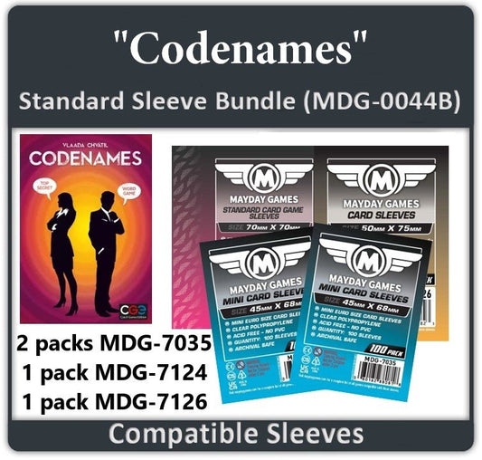 "Codenames" Compatible Card Sleeve Bundle - Nick Nack's Full Frontal Attack